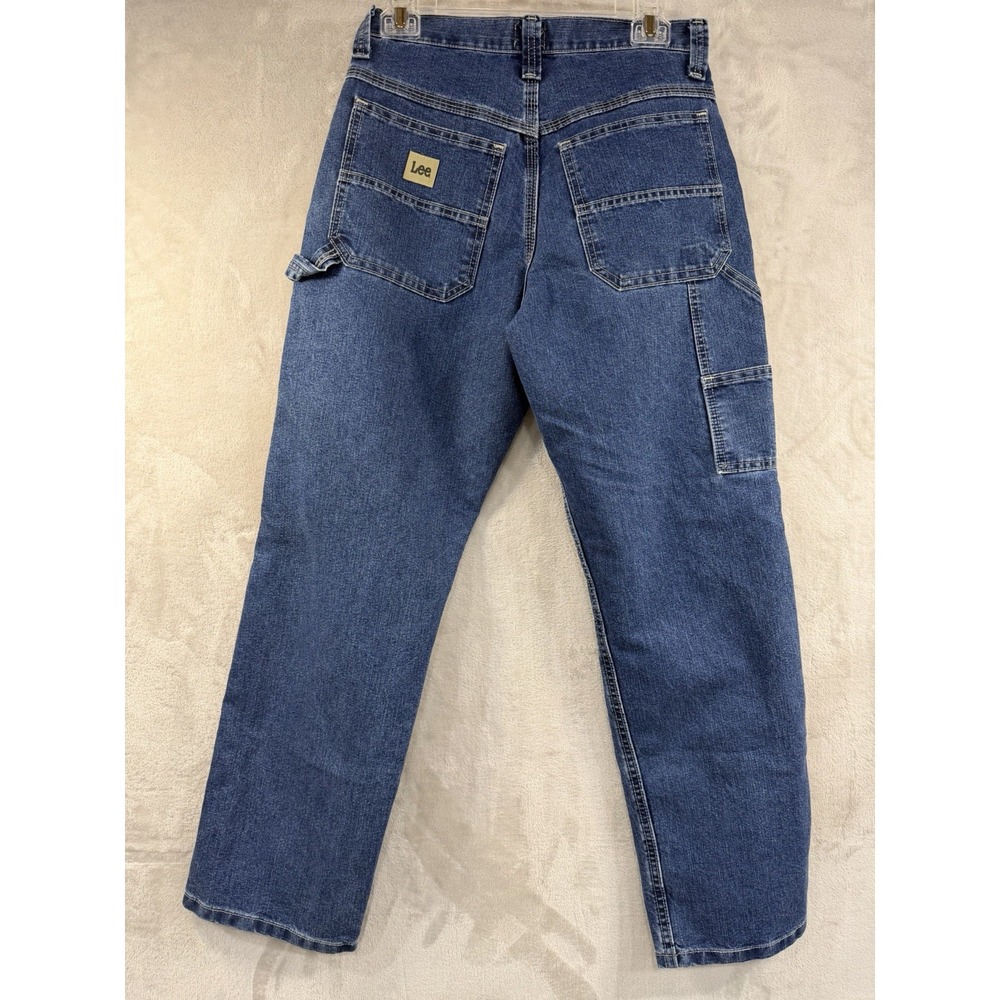 Lee Carpenter Jeans 28x30 Loose Fit Blue Denim Workwear Utility Y2K Skater